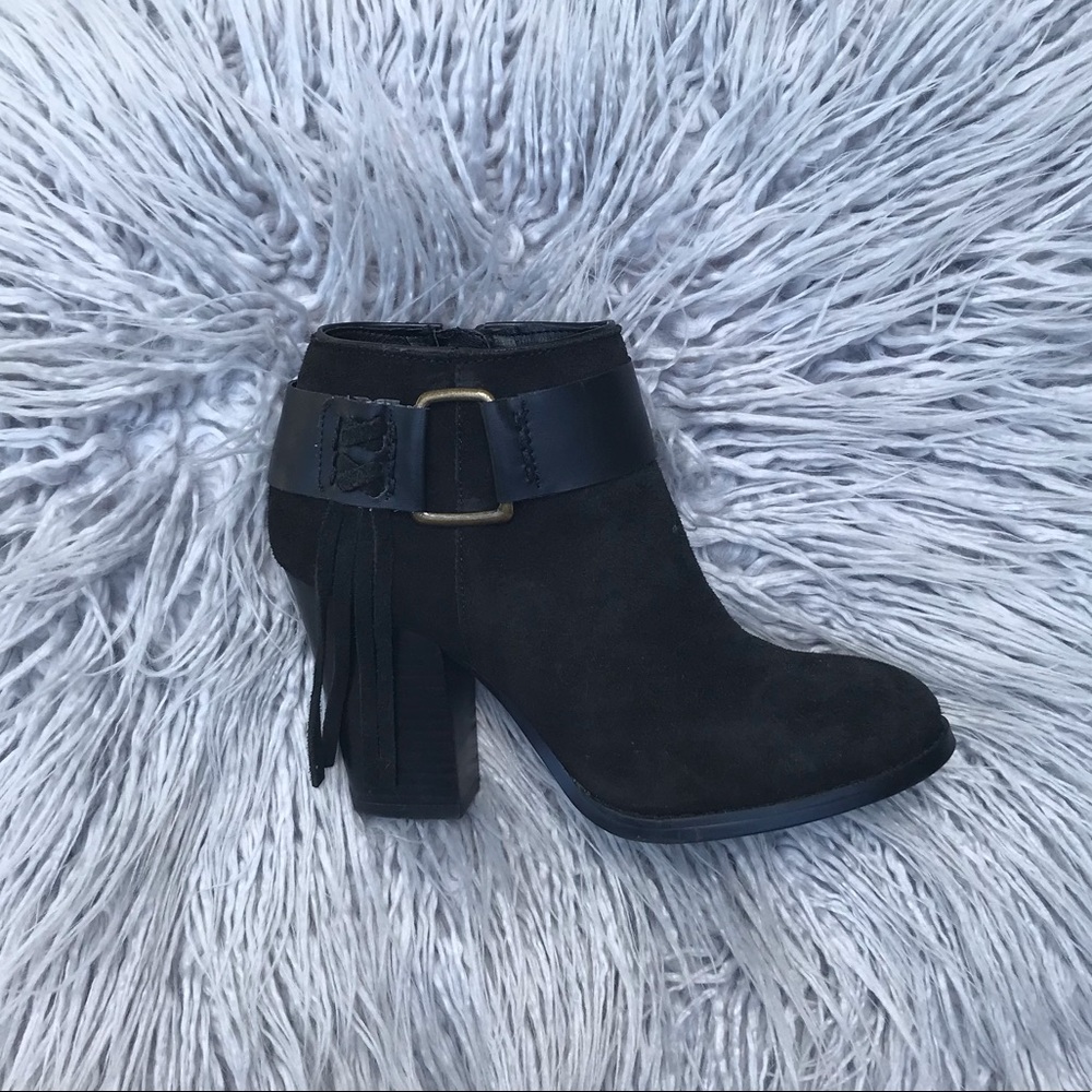 Kensie Suede Heeled Booties 6